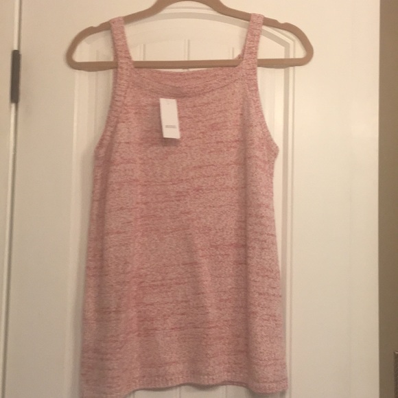 LOFT Tops - Loft Red and White Sweater Tank. NWT! Size S